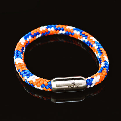 Braccialetto in corda nautica per donna Nemo 6mm con chiusura magnetica