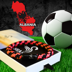 Albanien Armband Rot-Schwarz