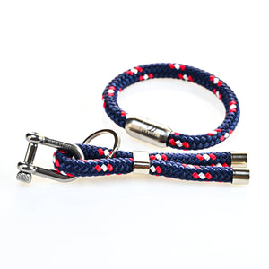 Amerikaner Set Armband SeaKing mit Geschenkbox und Schlüsselanhänger
