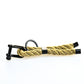 Geschenkset Gold Twist aus maritimem Seil mit schwarzem Magnetverschluss
