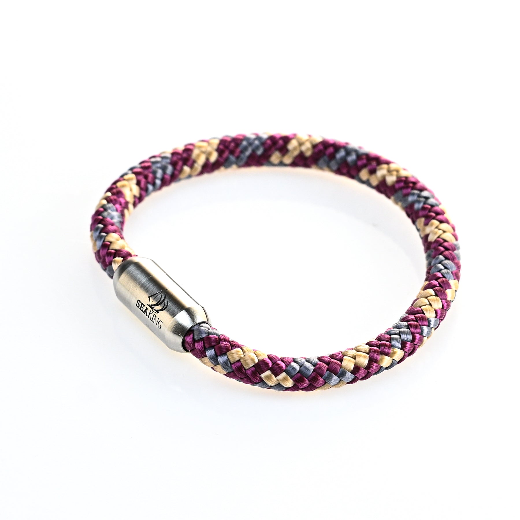 SeaKing BODENSEE Armband handmade – Pink Weiß Design für Damen und Herren
