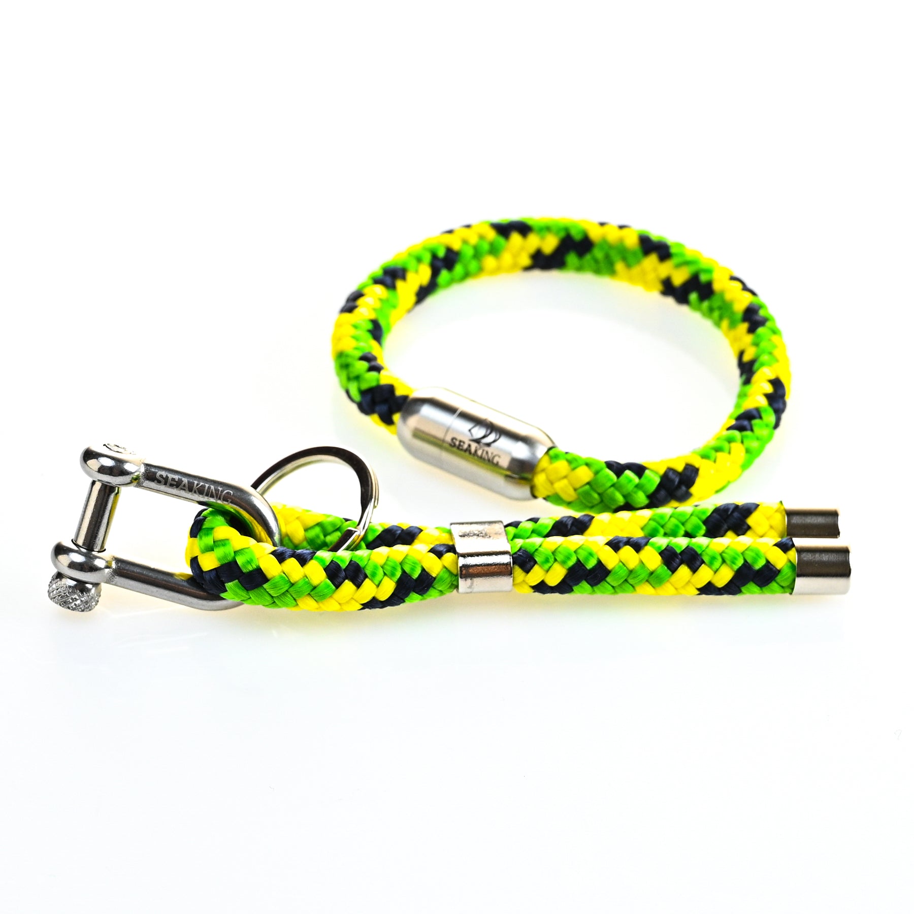 Pistazienfarbenes Seilarmband
