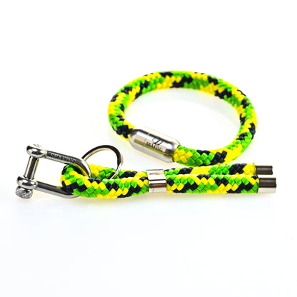 Pistazienfarbenes Seilarmband
