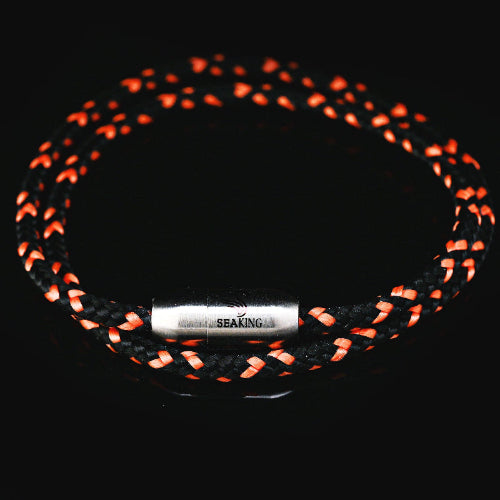 armband seaking traunsee alexander orange schwarz segeltau magnetverschluss