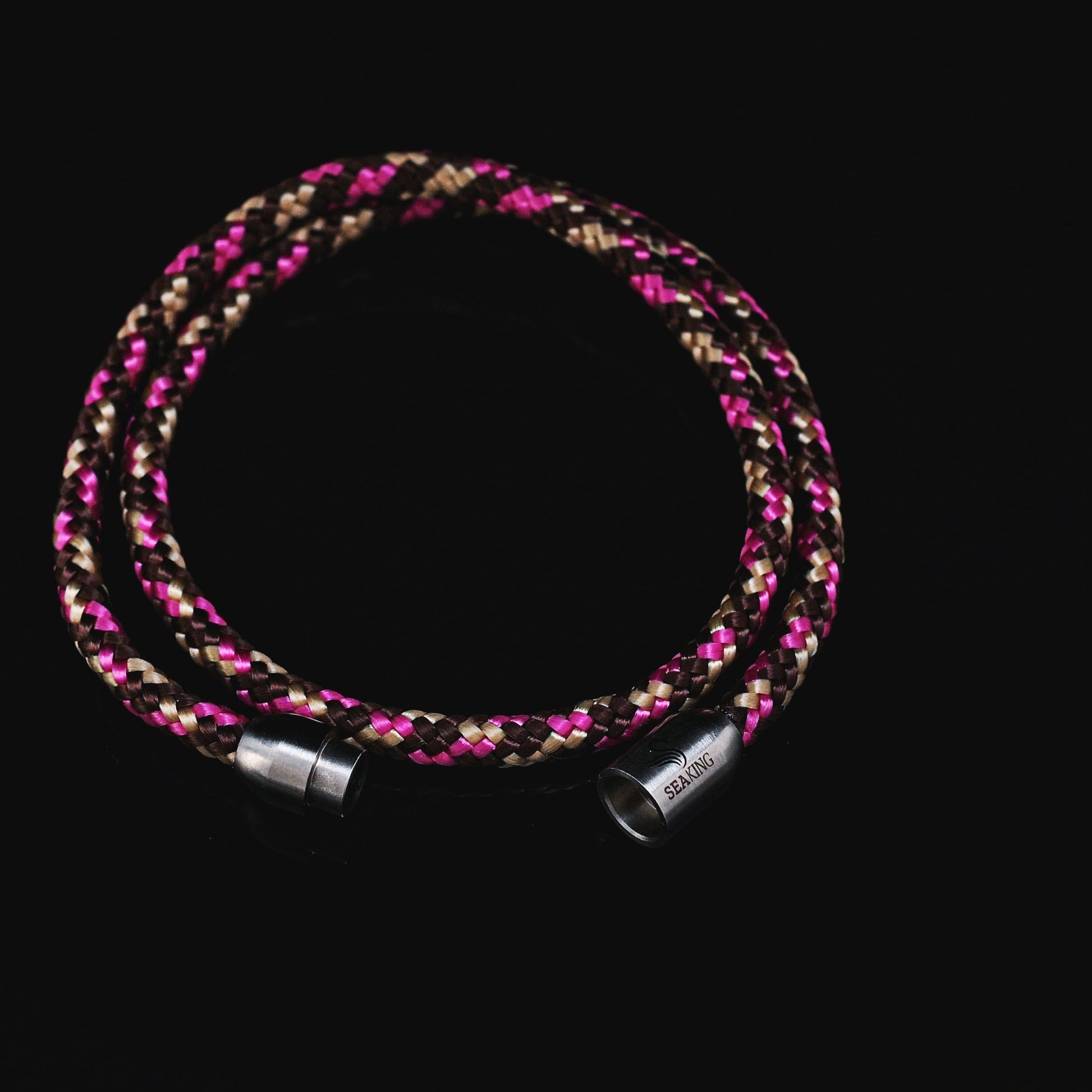 armband seaking traunsee isadora pink schwarz segeltau