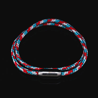 armband seaking traunsee natalie rot türkis weiss segeltau magnetverschluss