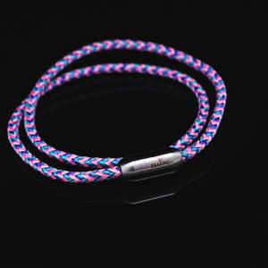 armband seaking traunsee sophia segeltau lila magnetverschluss detail