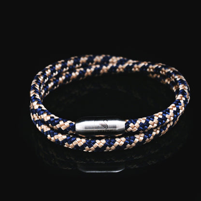 armband seaking traunsee vincent beige navy segeltau magnetverschluss