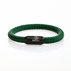 Armband SeaKing DarkGreen, handgefertigt
