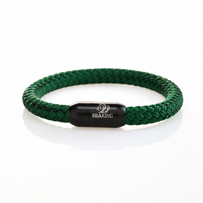Armband SeaKing DarkGreen, handgefertigt
