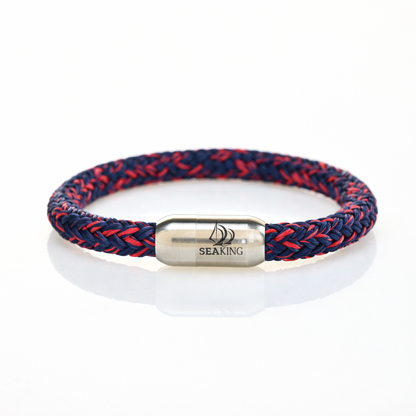 Armband SeaKing Marine Ruby, handgefertigt
