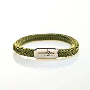 Armband SeaKing Olive, handgefertigt
