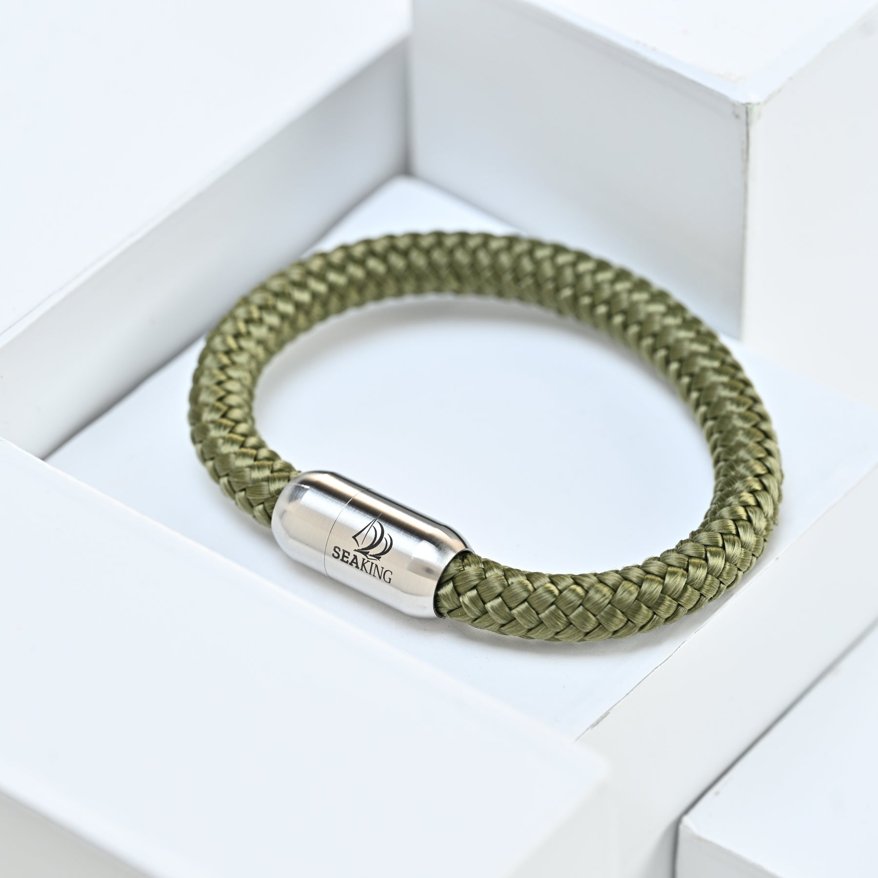 Exklusives Nautisches Armband Olive
