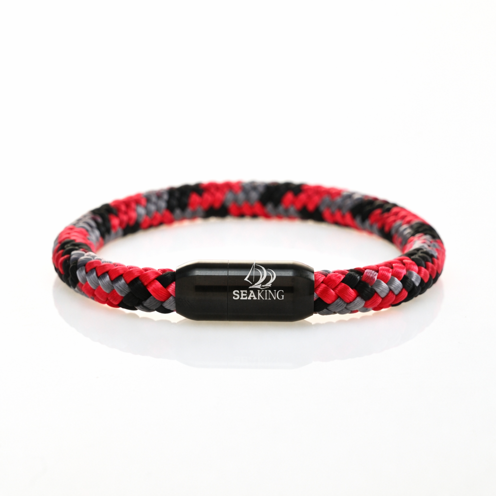 Armband SeaKing Red Camo, handgefertigt
