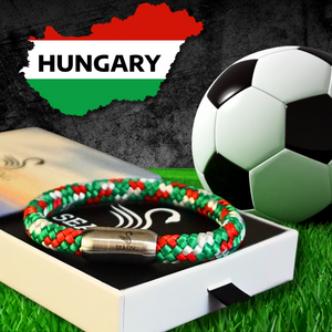 Armband SeaKing – Hungary Edition aus echtem Segeltau mit Magnetverschluss