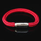 Rotes Segeltau Armband Burgund – handmade in Deutschland
