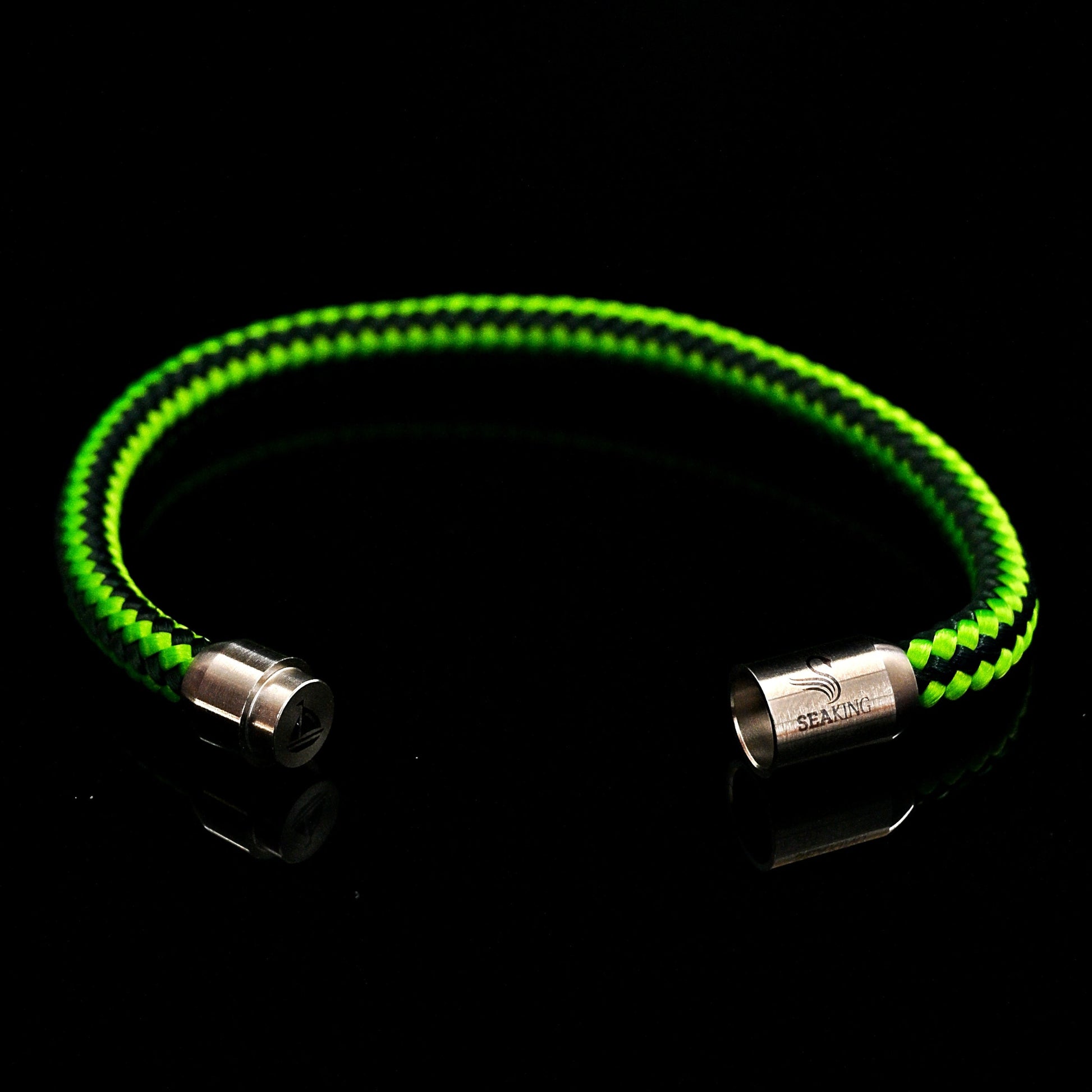 Handgefertigt Armband Neon Grün