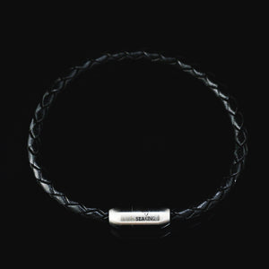 armband seaking godfather eternalblack schwarz lederarmband magnetverschluss