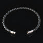 armband seaking lederarmband shadowcharcoal handgefertigt edelstahl