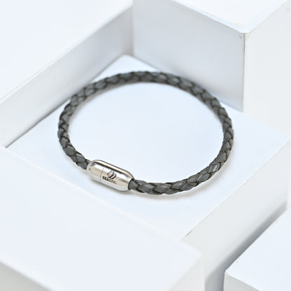 armband seaking godfather shadowcharcoal grau lederarmband magnetverschluss