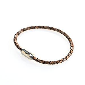 armband seaking leder geflochten slatewhisper beige edelstahlverschluss