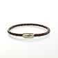 armband seaking timelessmocha braun geflecht lederarmband magnetisch
