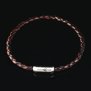 armband seaking leder godfather vintagebraun magnetverschluss