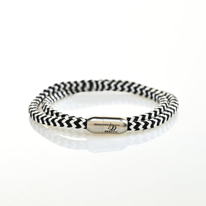 armband seaking traunsee blacksalt schwarz weiss segeltau
