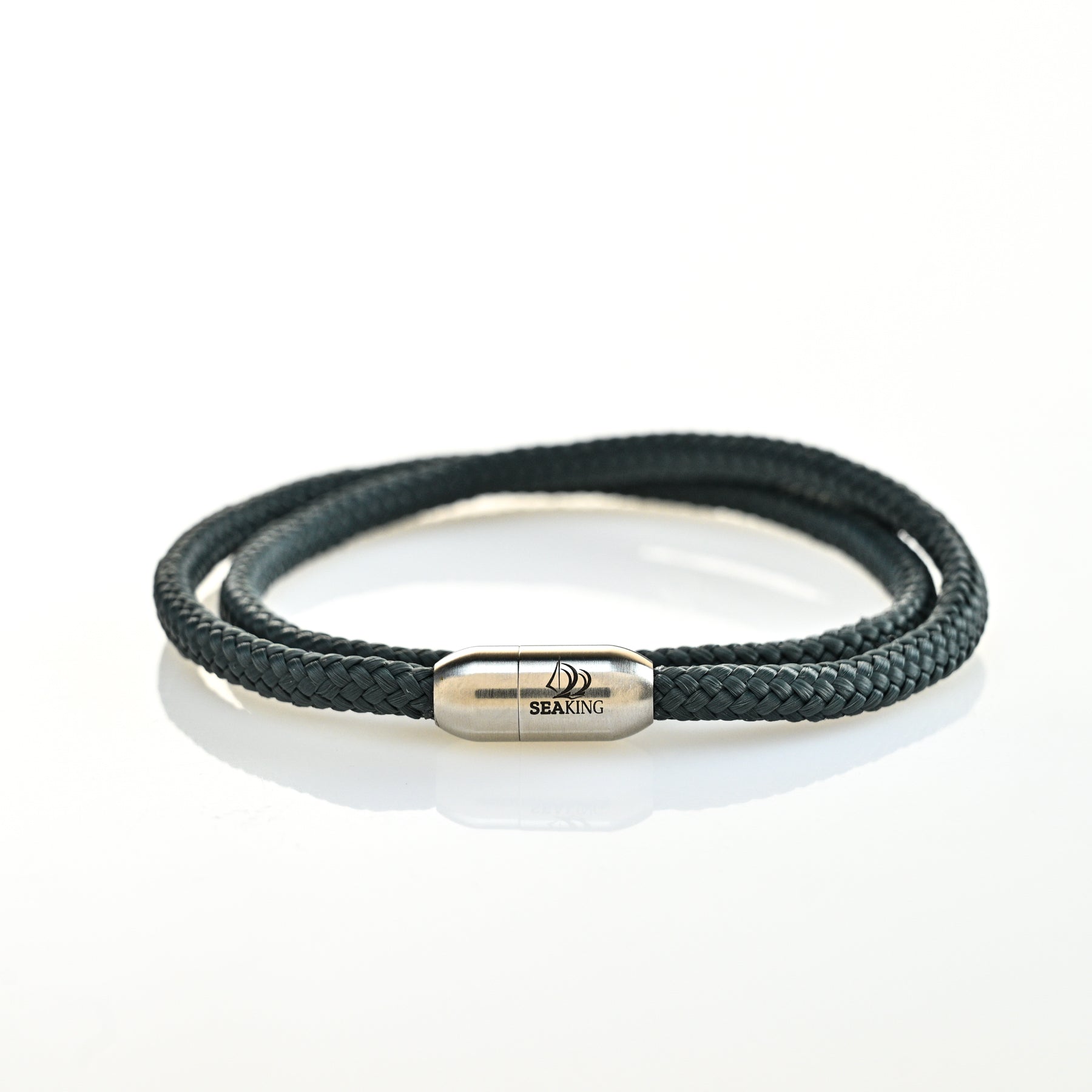 armband seaking traunsee charcoalbreeze dunkelgrau segeltau
