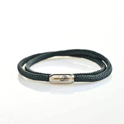 armband seaking traunsee charcoalbreeze dunkelgrau segeltau
