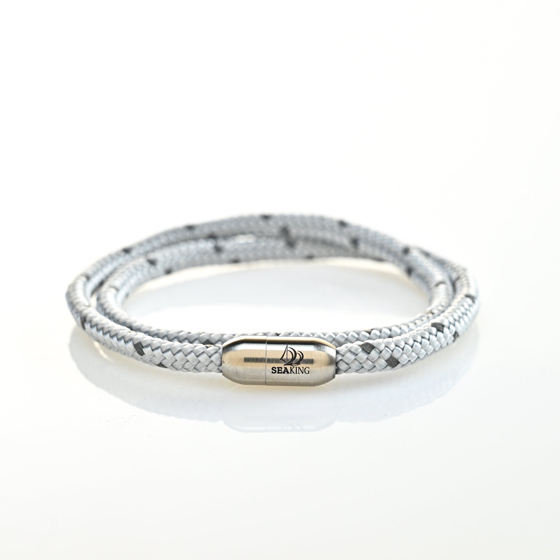 armband seaking traunsee frostedsilver silber segeltau
