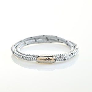 armband seaking traunsee frostedsilver silber segeltau
