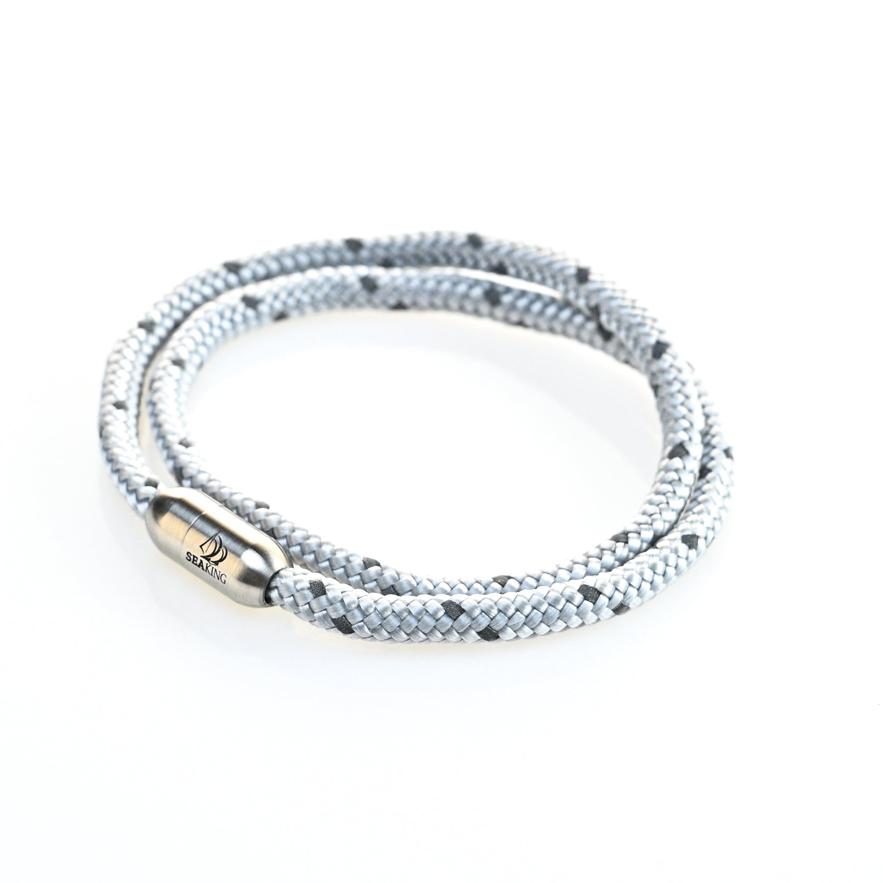 armband seaking traunsee frostedsilver detail segeltau
