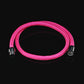 SeaKing Armband Luise – 4 mm starkes Segeltau in Pink mit glänzendem Magnetverschluss aus Edelstahl.