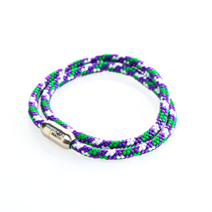 armband seaking traunsee panssy lila grün weiß segeltau
