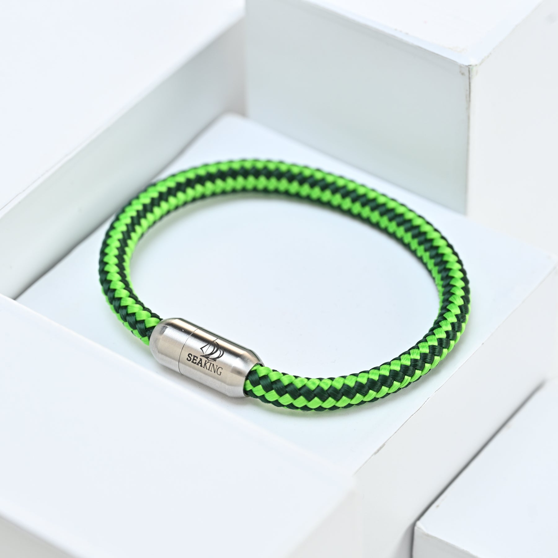 Handgefertigt Armband Neon Grün