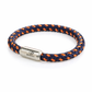 Handgefertigt Armband SeaKing BODENSEE – Orange Marine in Orange Dunkelblau mit Magnetverschluss
