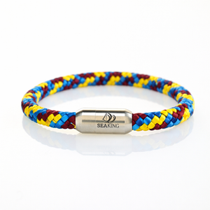 Armband SeaKing Swiss Guard aus Segeltau – bunt handgefertigt

