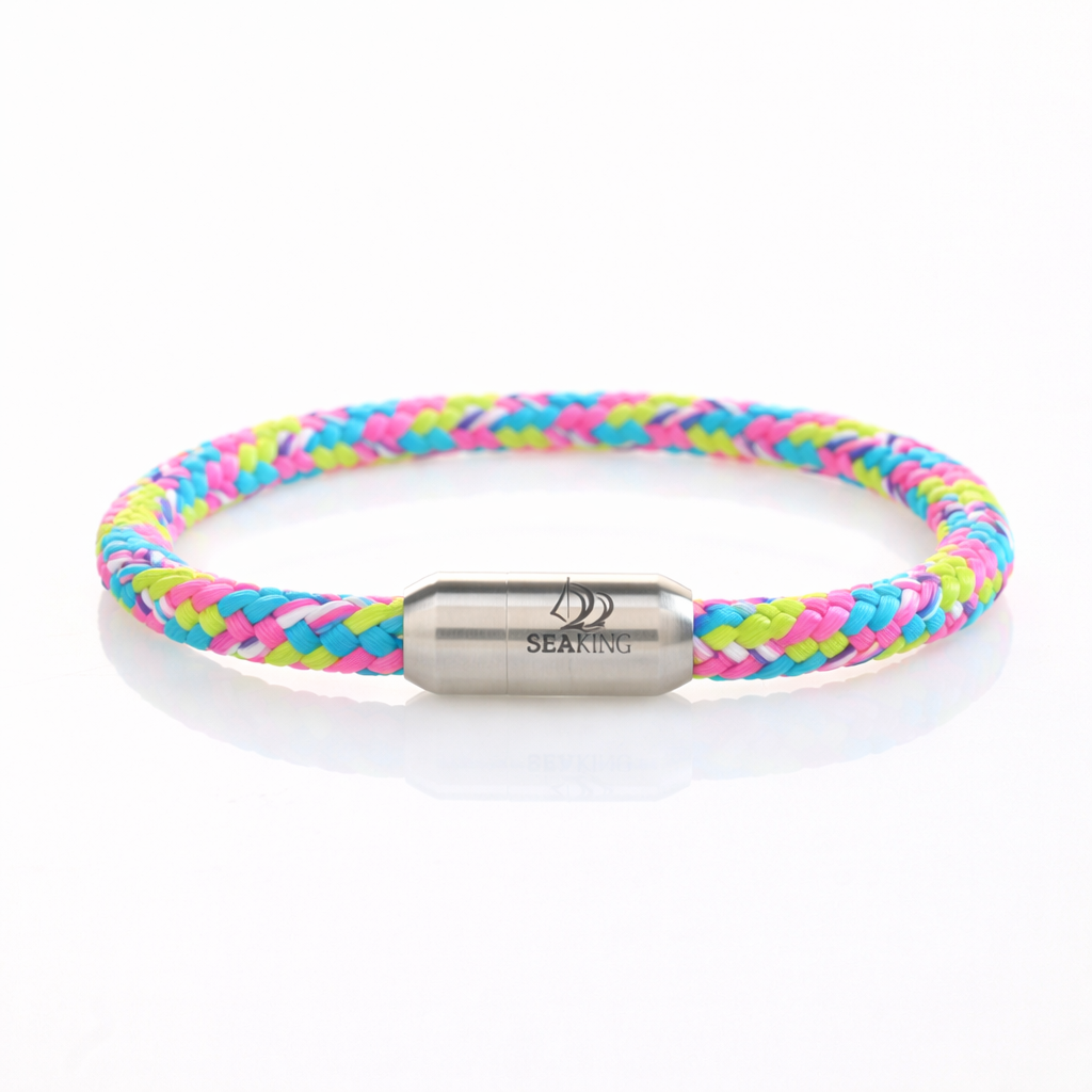 SeaKing Armband Bubblegum mit Magnetverschluss – handgefertigt
