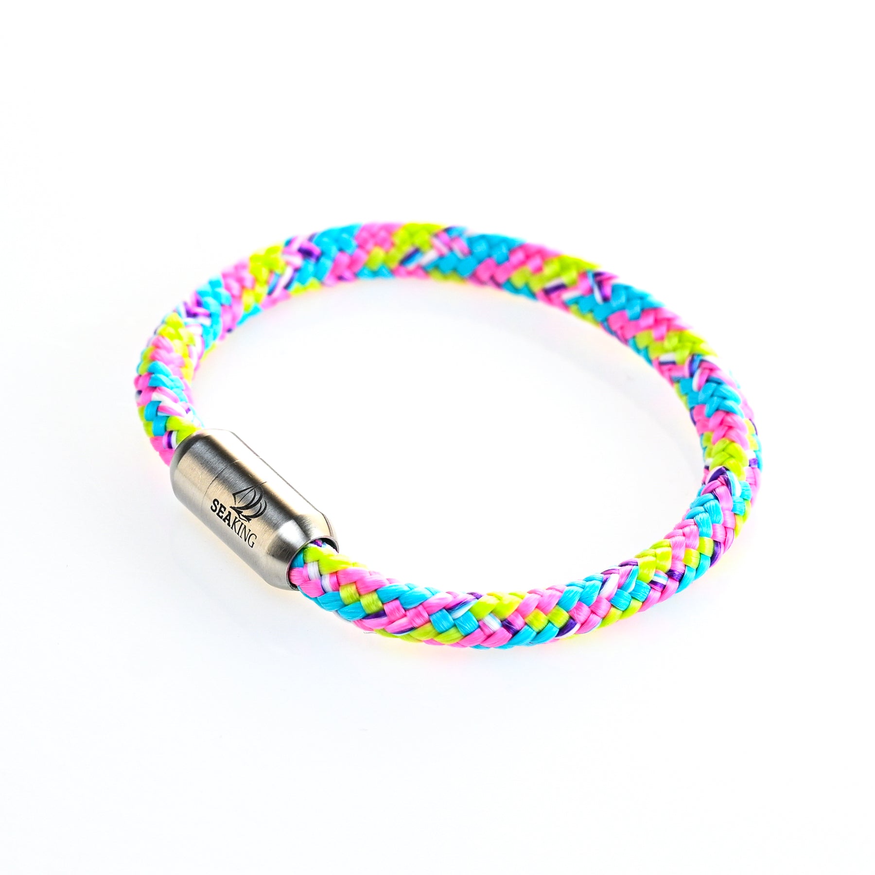 Buntes Segeltau Armband Bubblegum – handmade in Deutschland
