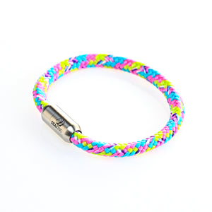 Buntes Segeltau Armband Bubblegum – handmade in Deutschland
