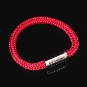 Burgund Armband mit starkem Magnetverschluss – handgefertigt