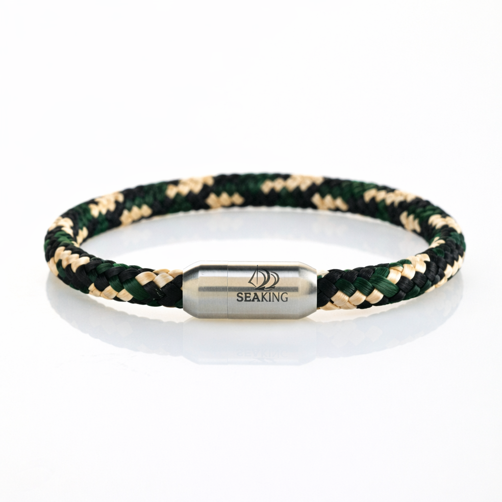 SeaKing Armband Camo – handgefertigt in Camouflage-Farben
