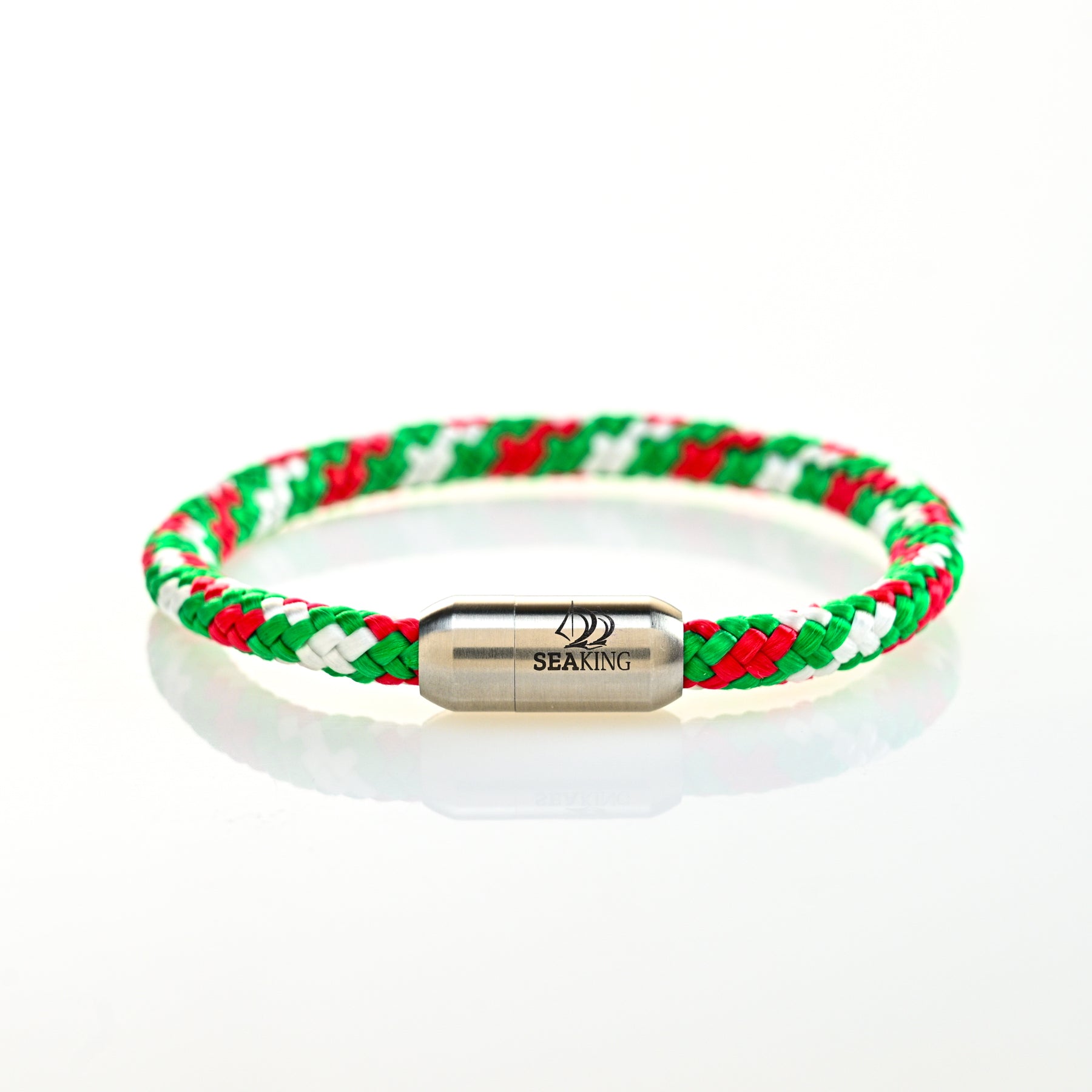 SeaKing Armband Ciao Bella – handgefertigt in rot-grün
