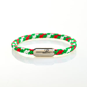 SeaKing Armband Ciao Bella – handgefertigt in rot-grün
