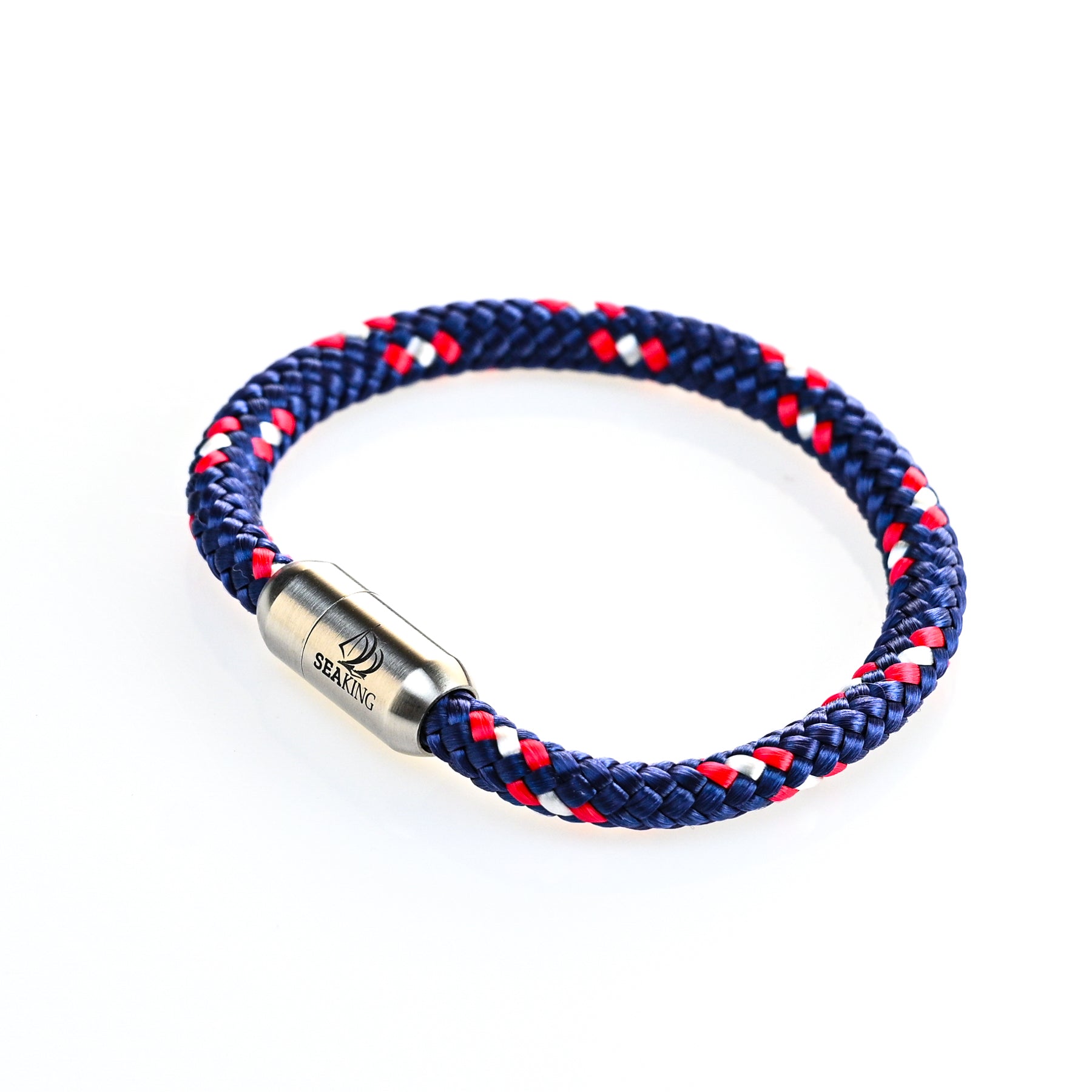 Armband aus Segeltau – SeaKing Der Amerikaner handgefertigt
