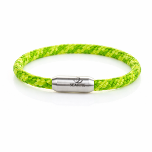 SeaKing Armband Der Wald – grün & handgefertigt aus Segeltau
