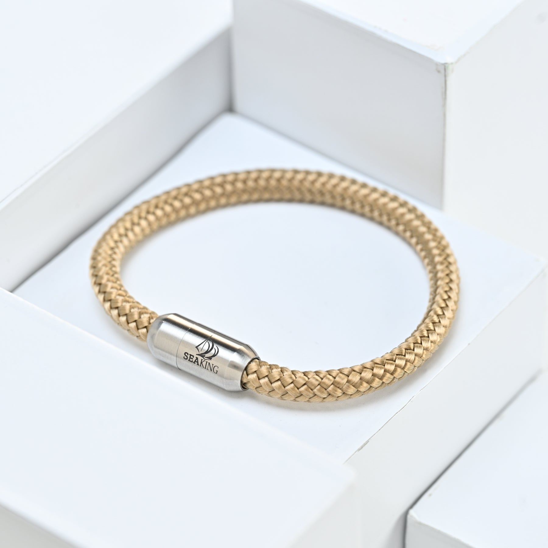 SeaKing Bodensee Armband Golden Tulip mit 6 mm Seilstruktur
