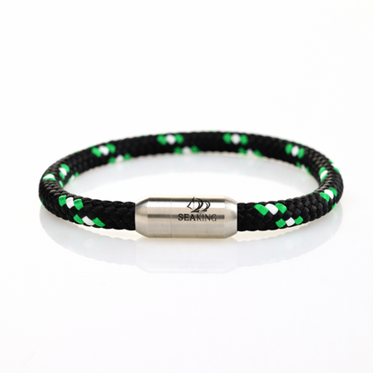 handgefertigt Armband SeaKing Jungle grün-schwarz
