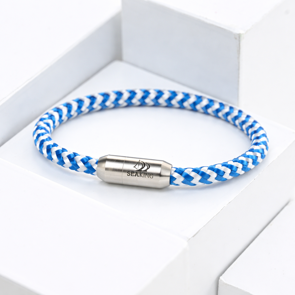 handgefertigt Armband SeaKing Kalimera aus Segeltau
